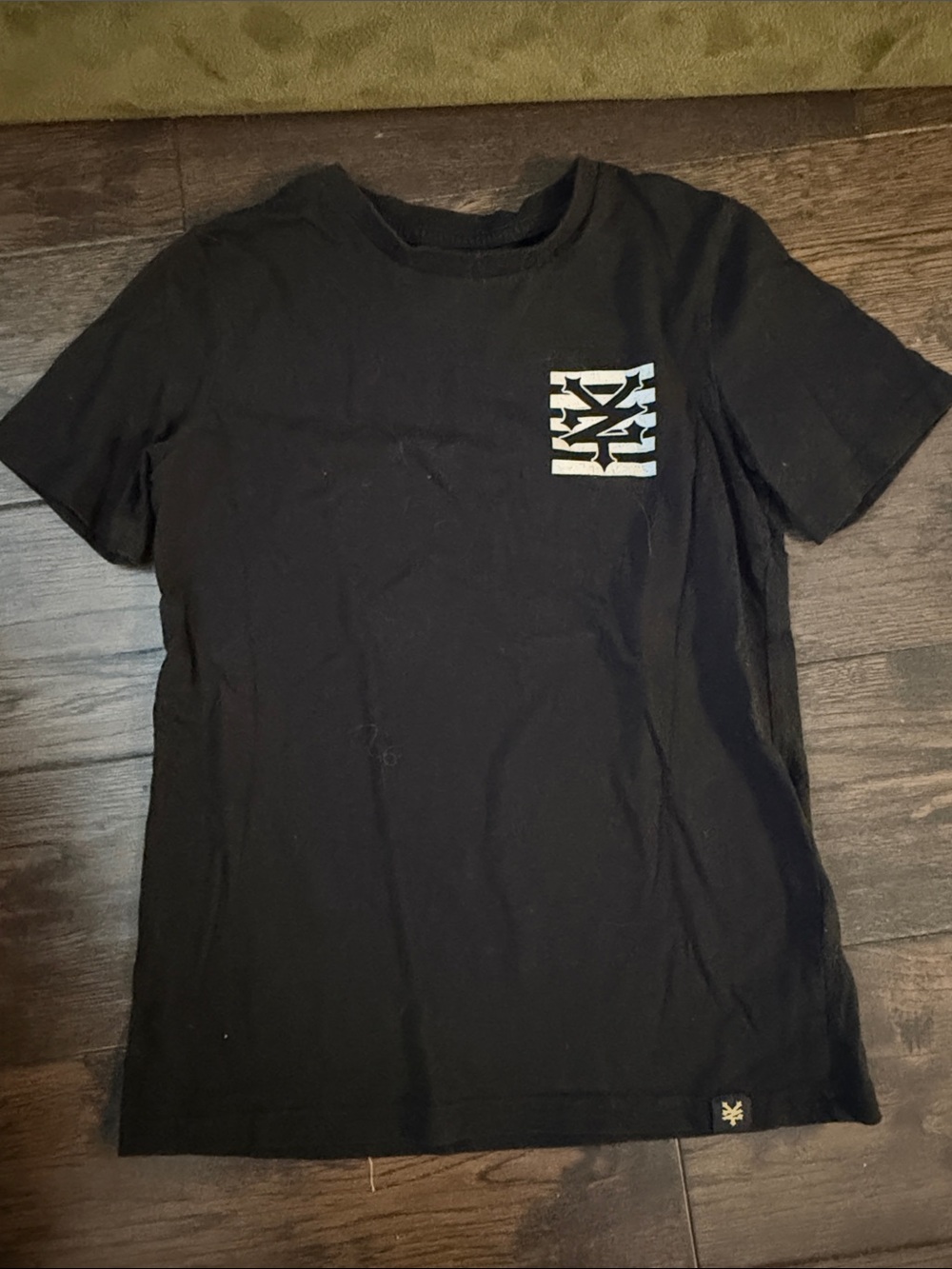 5/$25 Black Kids Graphic Pocket Tee - Zoo York